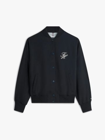 Tommy Hilfiger - Áo Khoác Bomber Nữ Timeless Wool Blend Relaxed Bomber Jacket - 2