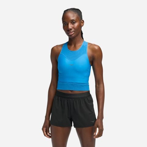 Hoka - Áo ngực thể thao hỗ trợ vừa nữ Race Day Bra Running