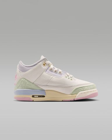Nike - Giày Trẻ Em Thiếu Niên Air Jordan 3 Retro Sail and Jade Aura Big Kids' Shoes - 2