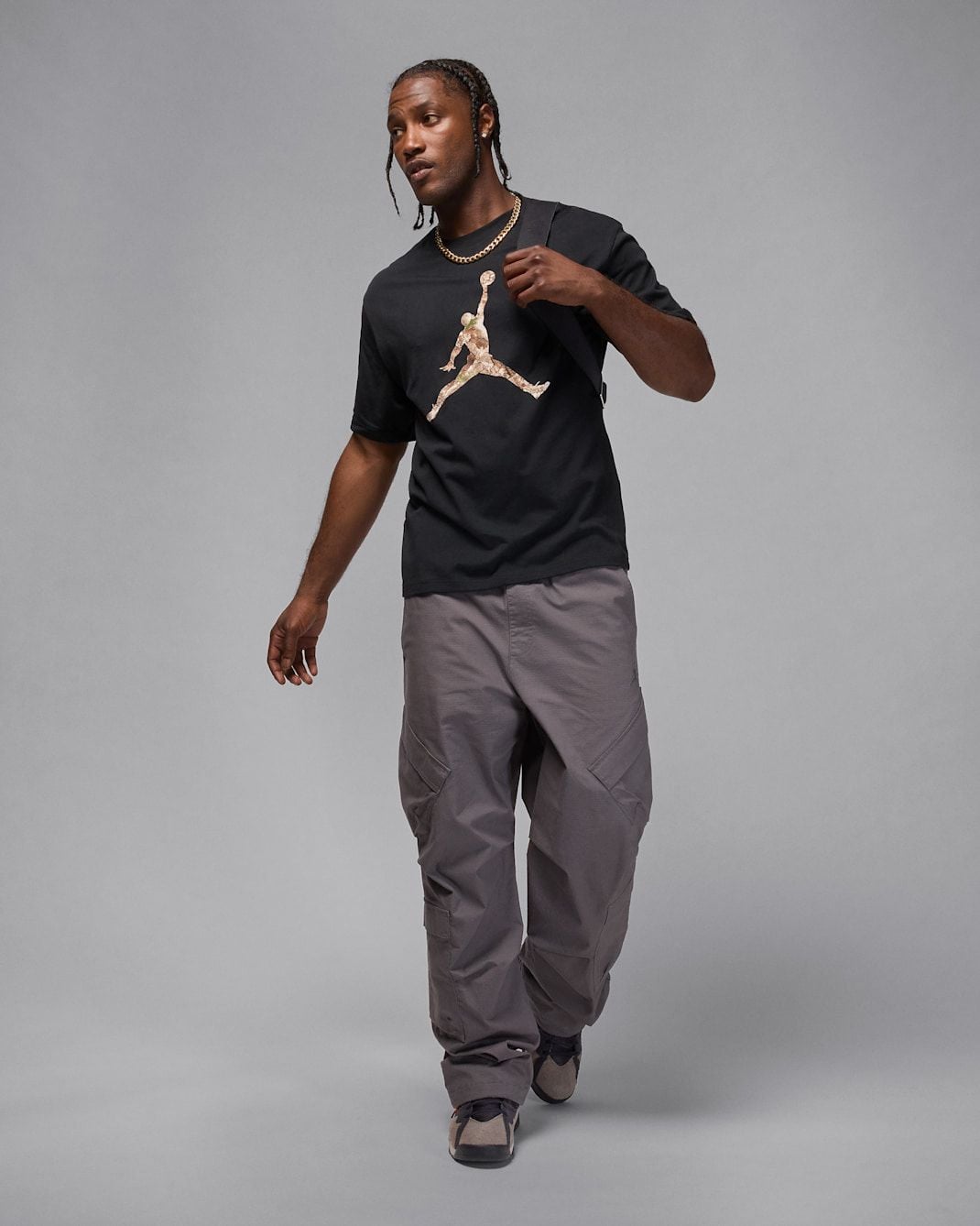 Nike - Áo thun tay ngắn thể thao Nam Jordan Brooklyn Men's Realtree Jumpman T-Shirt