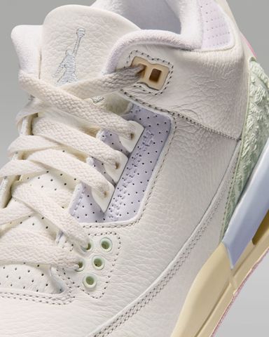 Nike - Giày Trẻ Em Thiếu Niên Air Jordan 3 Retro Sail and Jade Aura Big Kids' Shoes