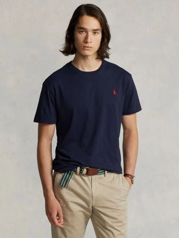 Ralph Lauren - Áo Thun Tay Ngắn Nam Custom Slim Fit Jersey Crewneck T-Shirt