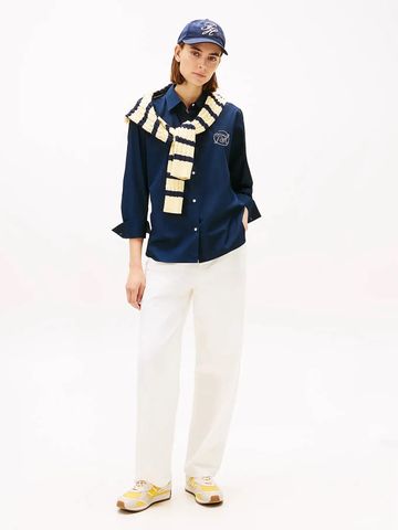 Tommy Hilfiger - Áo Sơ Mi Nữ Tay Dài Essential Poplin Easy Fit Shirt