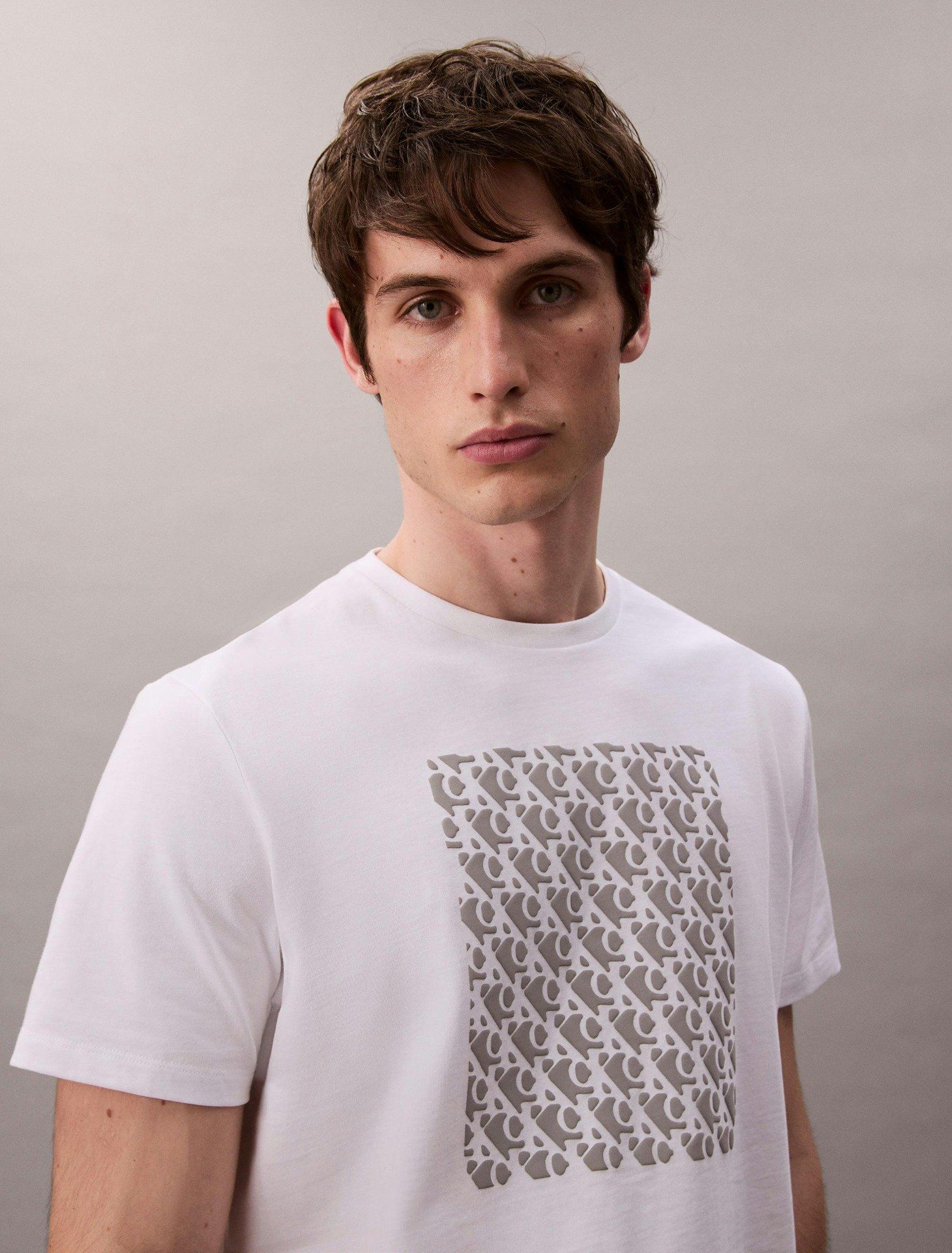 Calvin Klein - Áo phông thời trang nam Monogram Logo Easy Tee