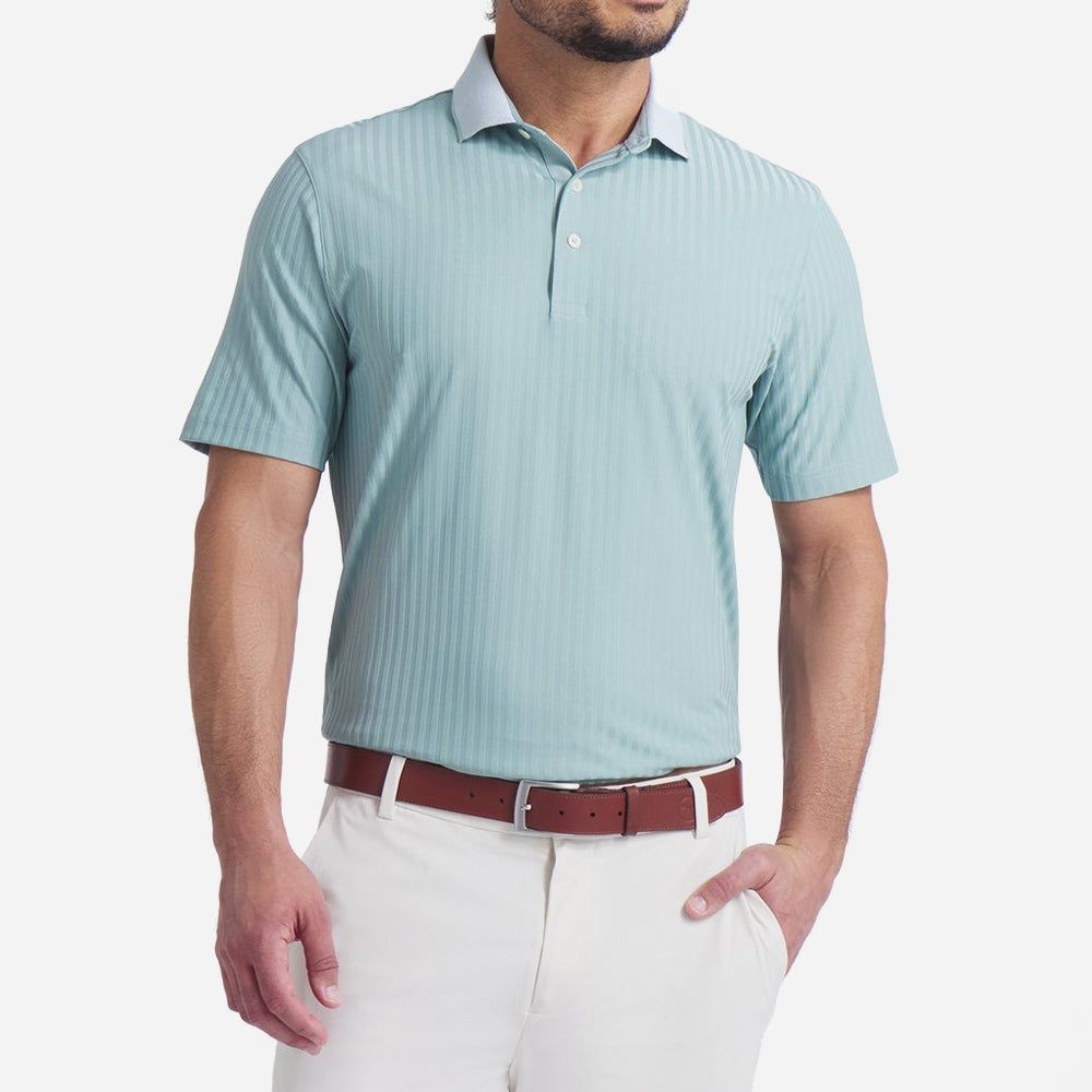 Puma - Áo thun có cổ nam Men's Puma Mattr Stripe Jacquard Golf Polo Shirt