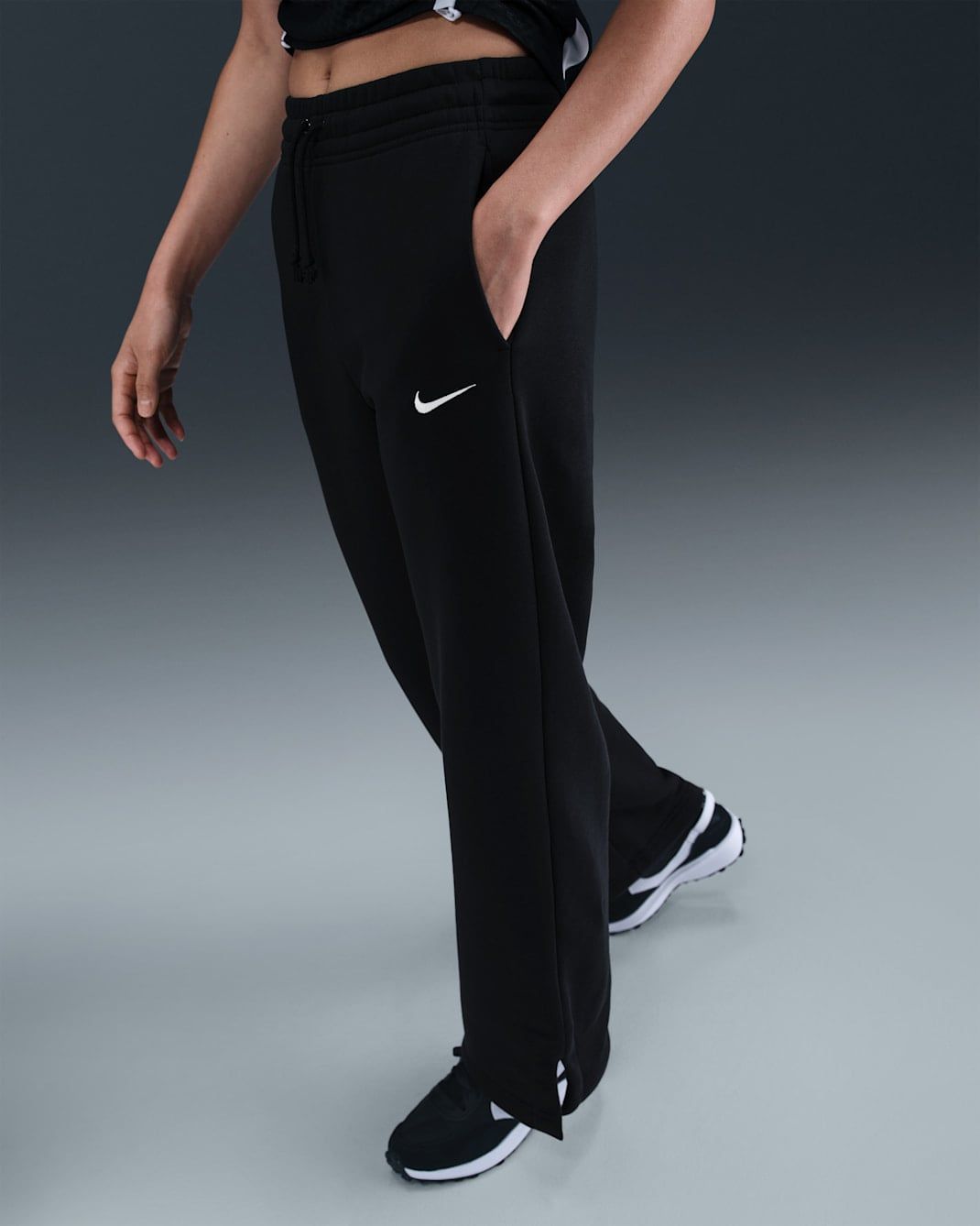 Nike - Quần dài thể thao Nữ Sportswear Phoenix Fleece Women's High-Waisted Wide-Leg Trousers