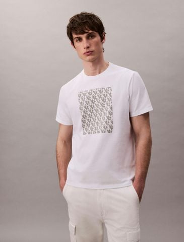 Calvin Klein - Áo phông thời trang nam Monogram Logo Easy Tee