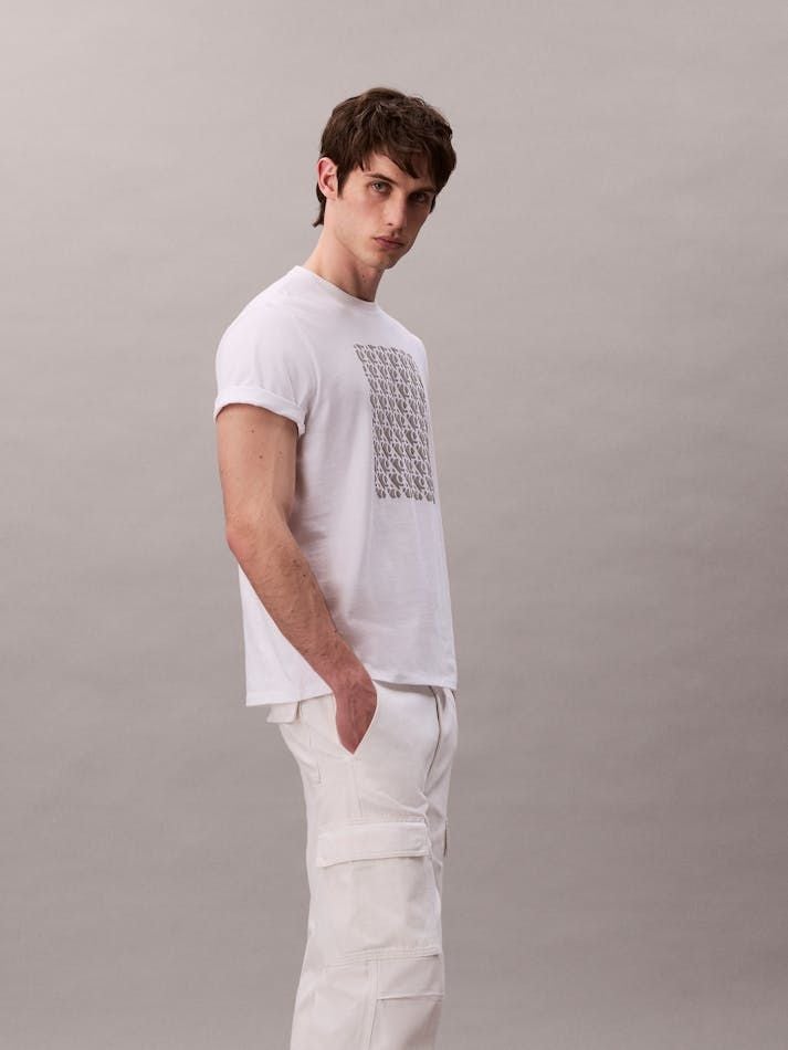 Calvin Klein - Áo phông thời trang nam Monogram Logo Easy Tee
