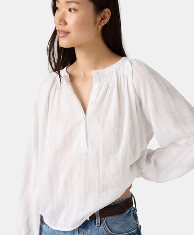 Levi's - Áo thời trang tay dài nữ Levi's® Women's Clover Long-Sleeve Blouse