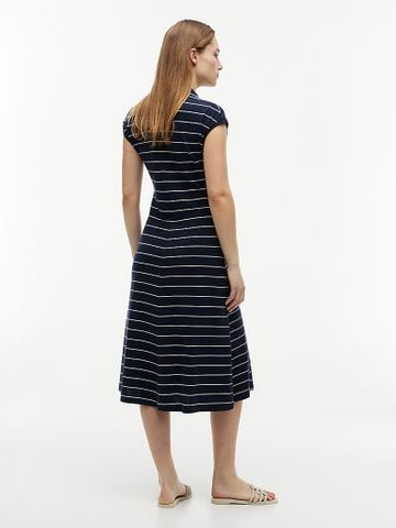 Tommy Hilfiger - Đầm Polo Nữ Pique Henley Midi Polo Dress - 4