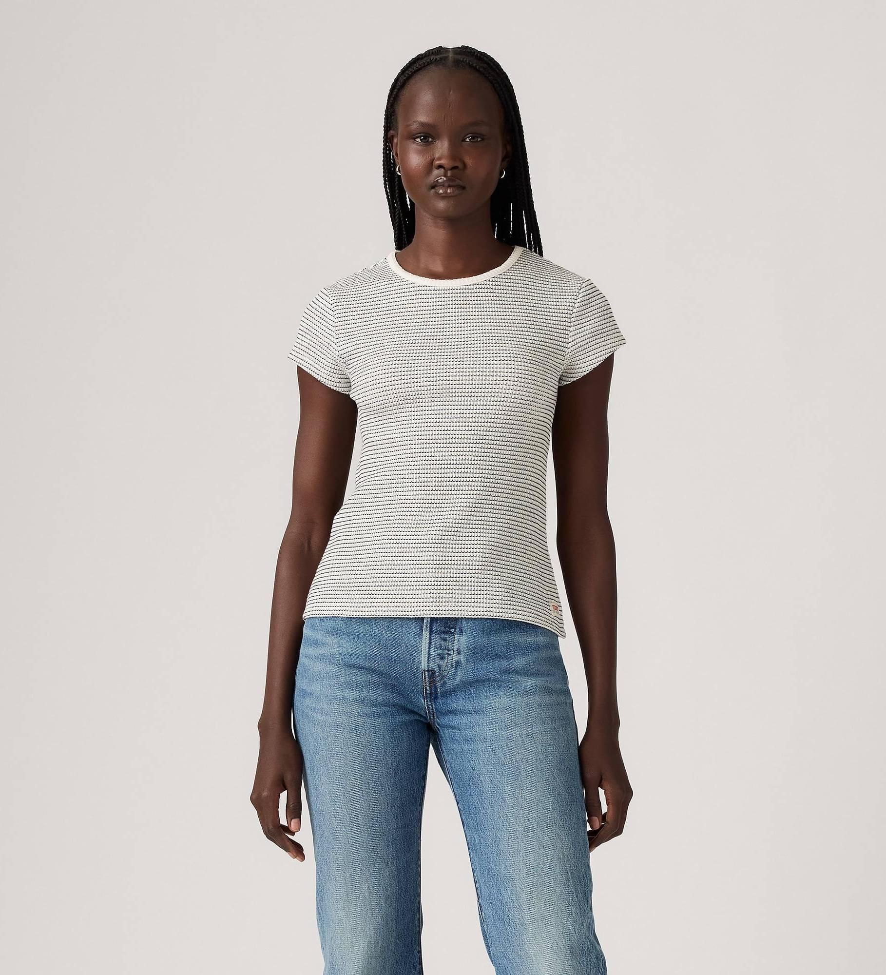 Levi's - Áo tay ngắn dệt kim nữ Dry Goods Waffle Cap-Sleeve Top