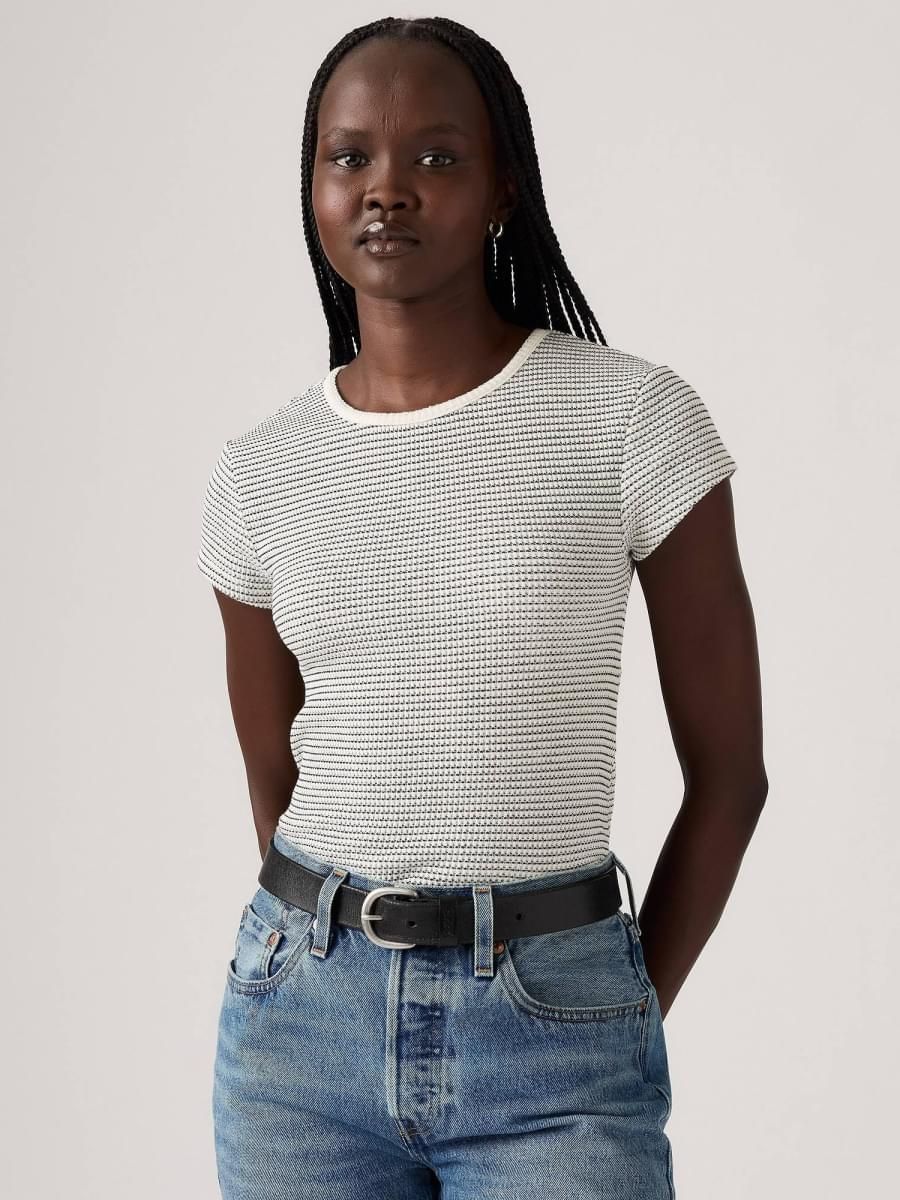 Levi's - Áo tay ngắn dệt kim nữ Dry Goods Waffle Cap-Sleeve Top