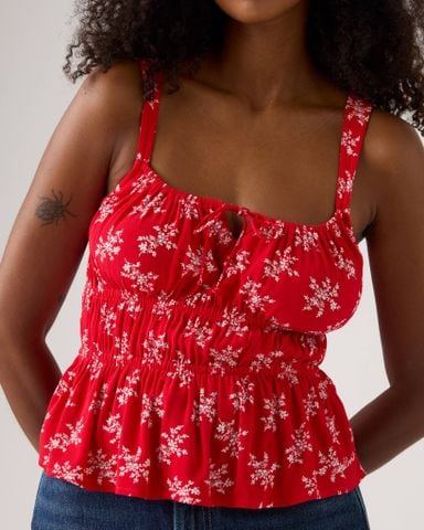 Levi's - Áo ba lỗ thời trang nữ Ambrey Blouse - Red - 4