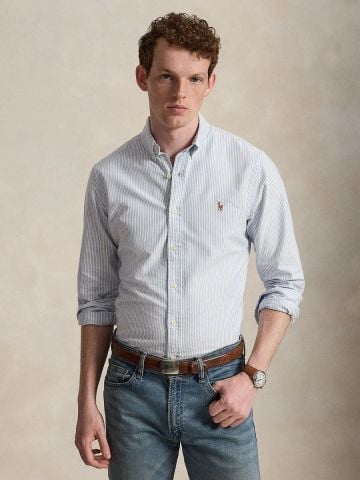 Ralph Lauren - Áo Sơ Mi Nam Slim Fit Striped Oxford Shirt