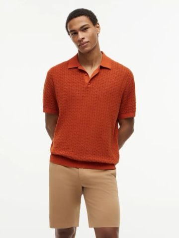 Tommy Hilfiger - Áo Thun Có Cổ Nam Relaxed Fit Washed Structured Polo Shirt