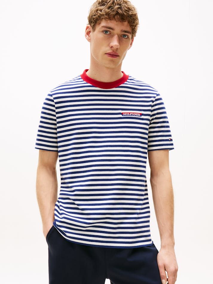 Tommy Hilfiger - Áo thun tay ngắn nam Americana Graphic Stripe Tee