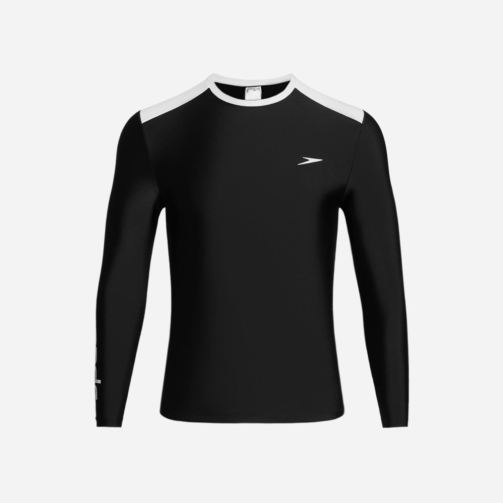 Speedo - Áo bơi tay dài chống nắng nam 2025 Sun Protection Male Long Sleeve Top Am Uv Shirt