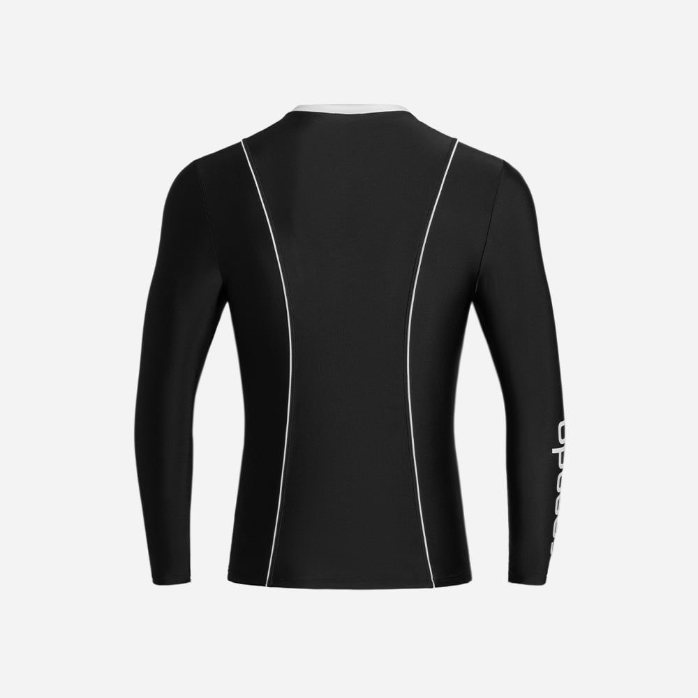 Speedo - Áo bơi tay dài chống nắng nam 2025 Sun Protection Male Long Sleeve Top Am Uv Shirt
