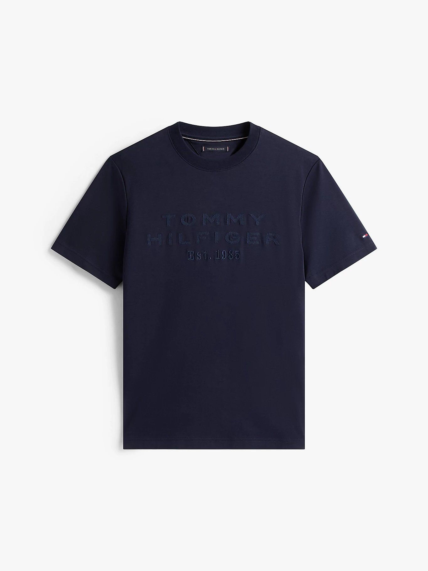 Tommy Hilfiger - Áo thun tay ngắn nam Logo Appliqué Interlock Knit T-Shirt