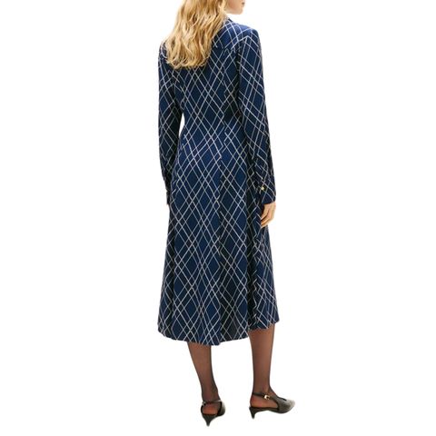 Tommy Hilfiger - Đầm Midi Nữ Viscose Twill Long Sleeve Midi Dress