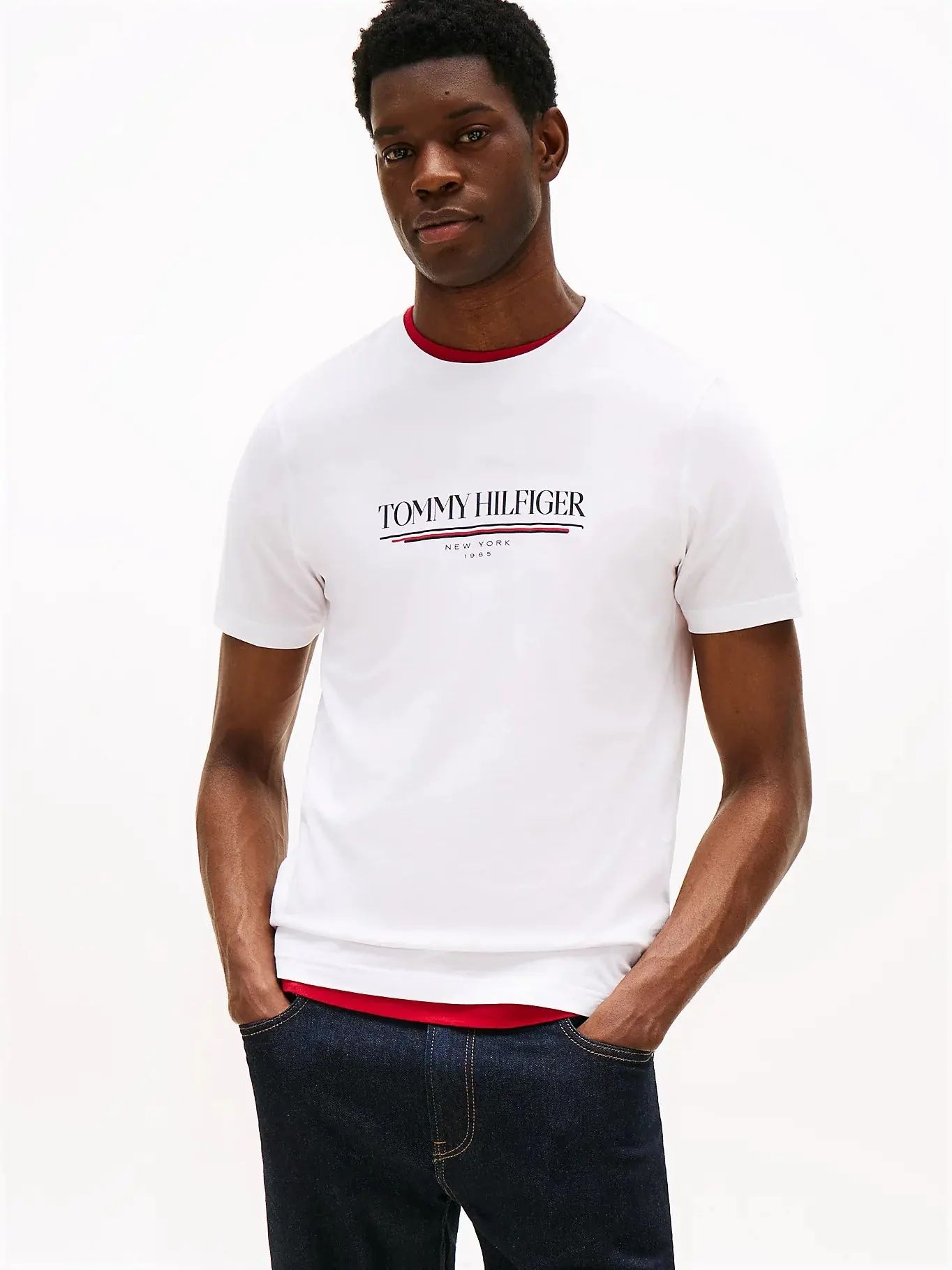Tommy Hilfiger - Áo phông tay ngắn nam TH Brand Love Hilfiger Tee