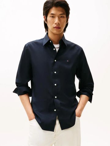 Tommy Hilfiger - Áo sơ mi tay dài nam TH Iron Solid Light Shirt