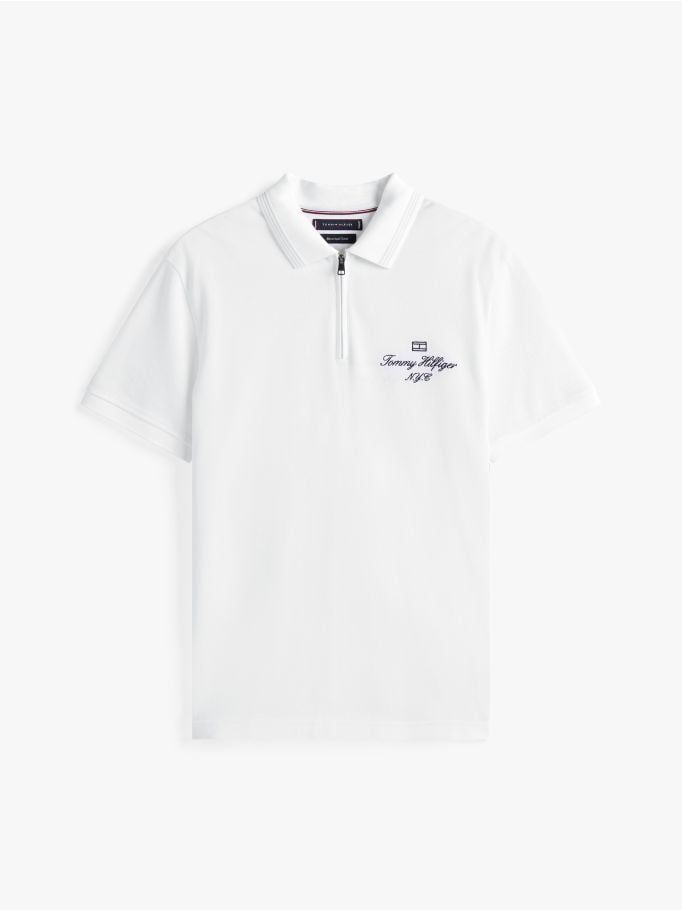 Tommy Hilfiger - Áo thun có cổ polo tay ngắn nam Sleek Stretch Cotton Pique Polo