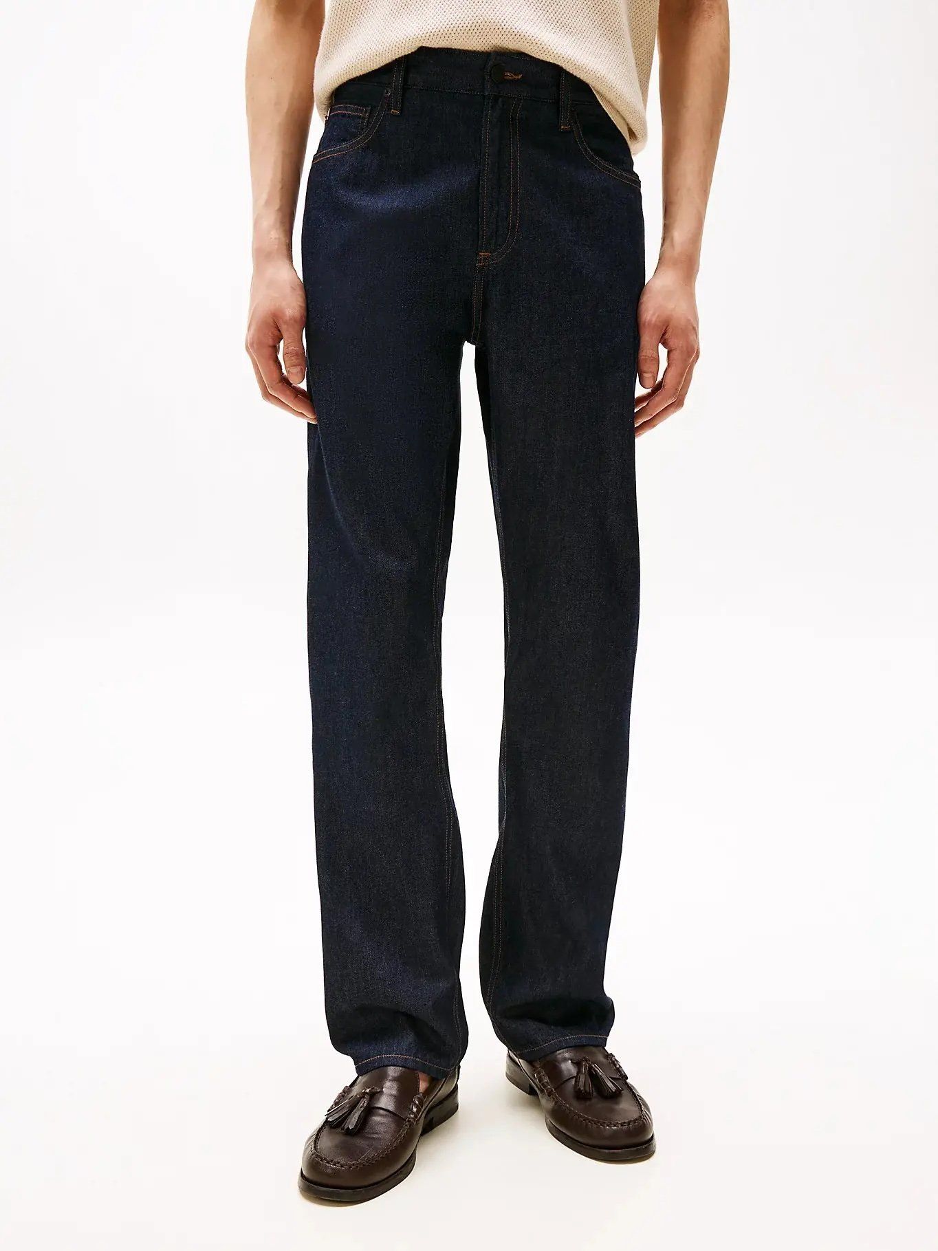 Tommy Hilfiger - Quần jeans ống đứng nam TH Lyocell Denim Rinse