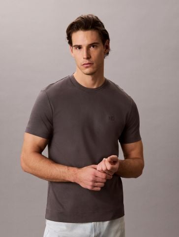 Calvin Klein - Áo Thun Tay Ngắn Nam Slim Premium Interlock Crew