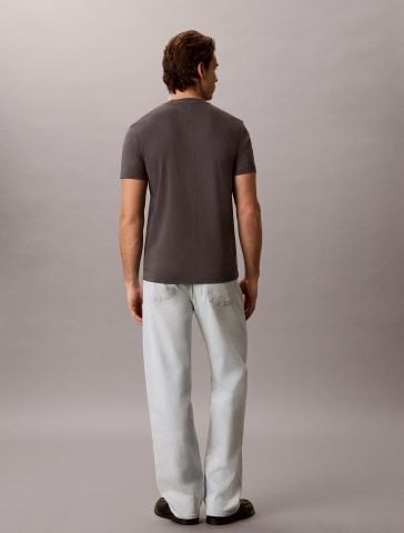 Calvin Klein - Áo Thun Tay Ngắn Nam Slim Premium Interlock Crew