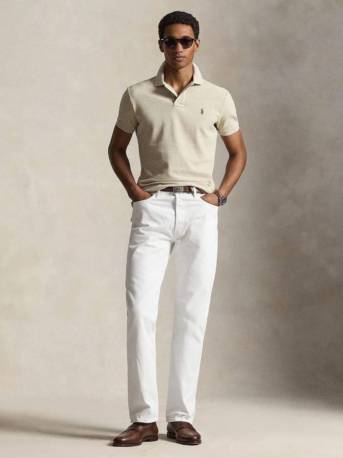 Ralph Lauren - Áo Thun Có Cổ Nam The Iconic Mesh Polo Shirt