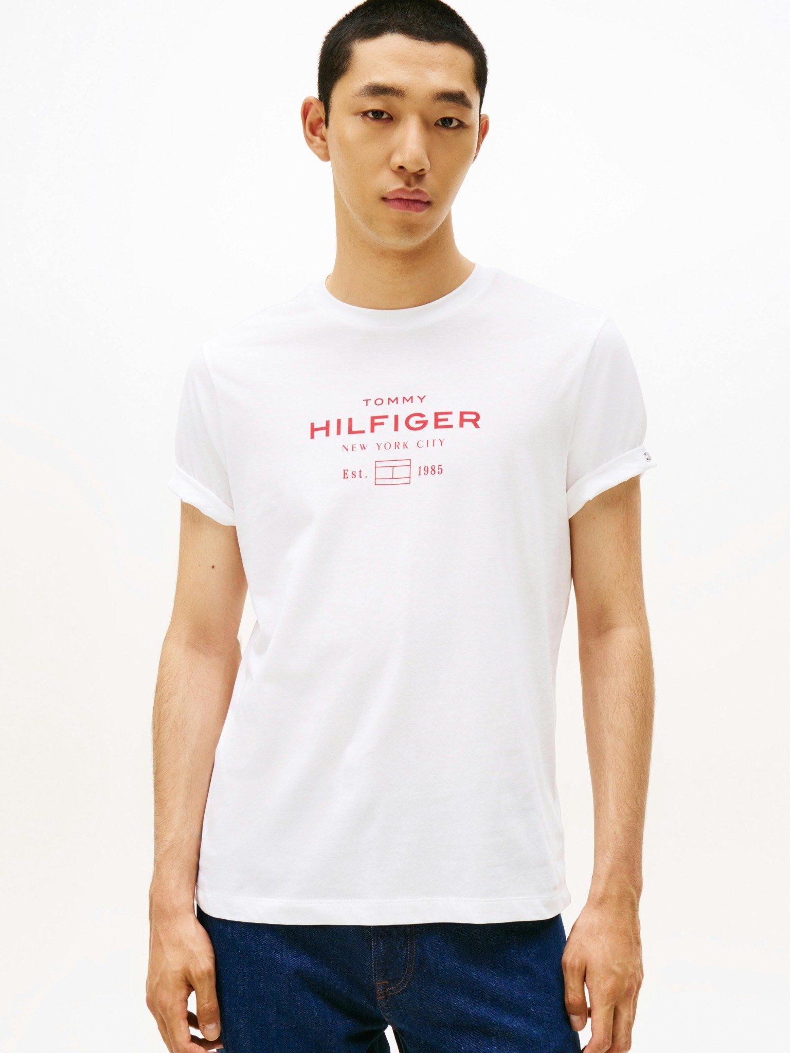 Tommy Hilfiger - Áo thun tay ngắn nam Graphic Logo Crew Neck T-Shirt