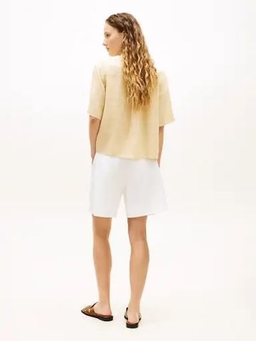 Tommy Hilfiger - Áo Sơ Mi Nữ Essential Linen SS Shirt - 2