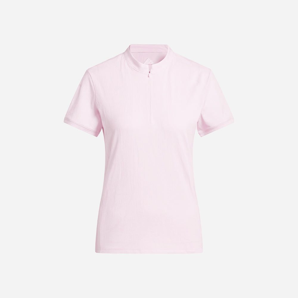 adidas - Áo thun có cổ đánh gôn Nữ Women's Adidas Go-To Jacquard Golf Polo - Pink