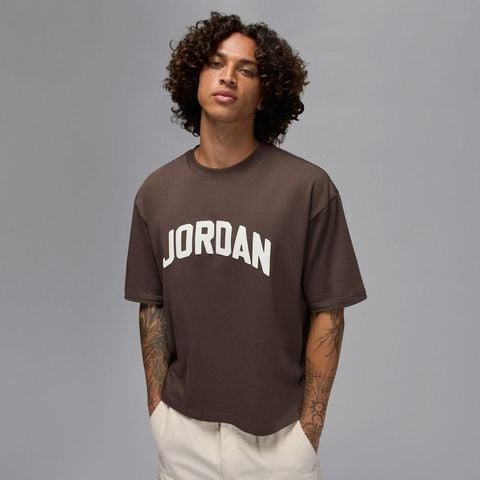 Nike - Áo phông tay ngắn thể thao Nam Men's Jordan Flt Essential Boxy Crew