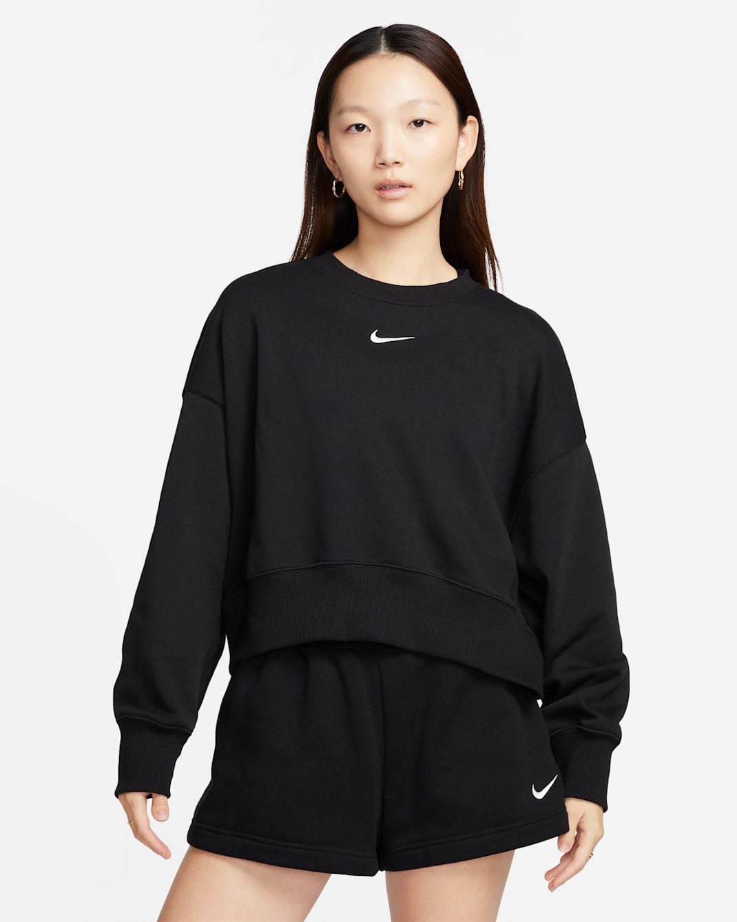 Nike - Áo nỉ tay dài Nữ Phoenix Fleece Women's Over-Oversized Crew-Neck French Terry Sweatshirt