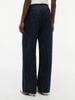 Tommy Hilfiger - Quần Vải Nữ Pinstripe Gold-Tone Button Wide Leg Trousers With Linen