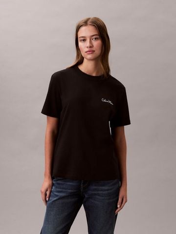 Calvin Klein - Áo Thun Tay Ngắn Nữ Script Logo Graphic Classic T-Shirt