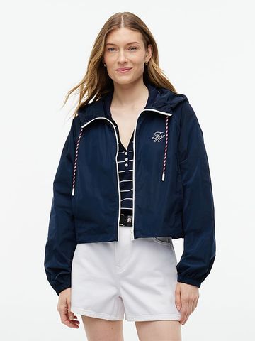 Tommy Hilfiger - Áo Khoác Nữ Logo Water Repellent Hooded Windbreaker