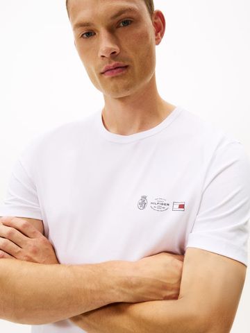 Tommy Hilfiger - Áo thun tay ngắn nam Small Crest Outline Tee