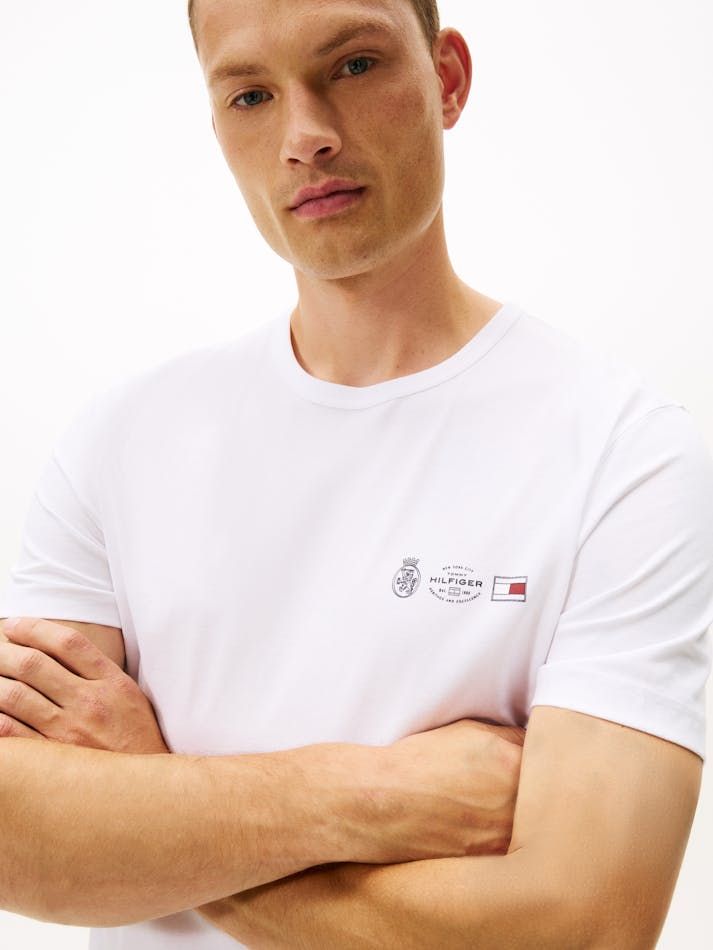 Tommy Hilfiger - Áo thun tay ngắn nam Small Crest Outline Tee