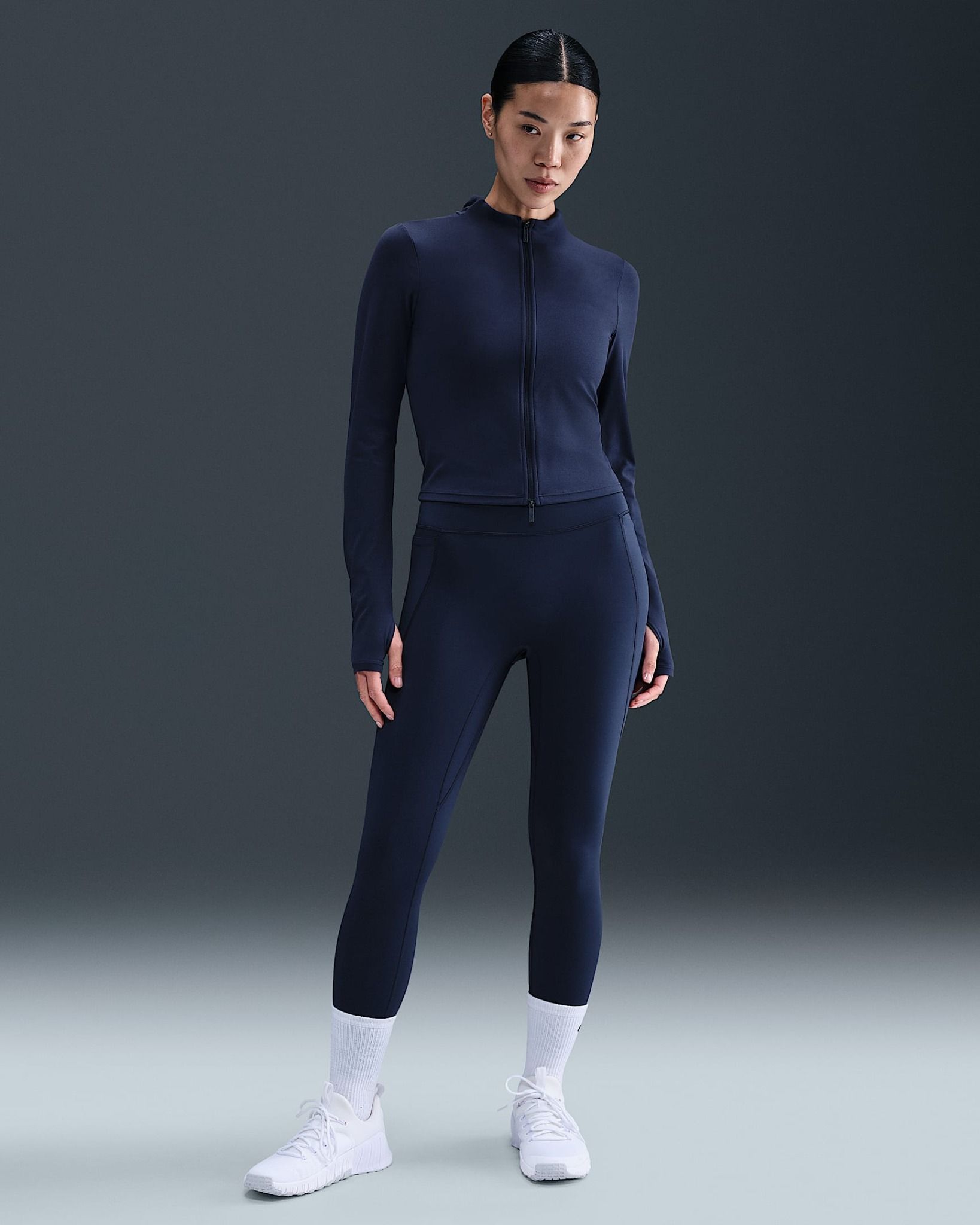 Nike - Quần dài thể thao ống bó Nữ Universa Women's High-Waisted 7/8 Leggings with No Front Seam