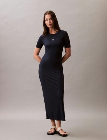 Calvin Klein - Đầm nữ Modal Stretch Rib Midi Dress