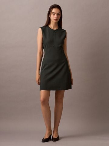 Calvin Klein - Đầm nữ Quarter Zip A-Line Mini Dress - 2
