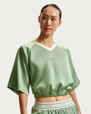Nike - Áo Tay Ngắn Thể Thao Nữ Sportswear Women's Oversized Satin Top