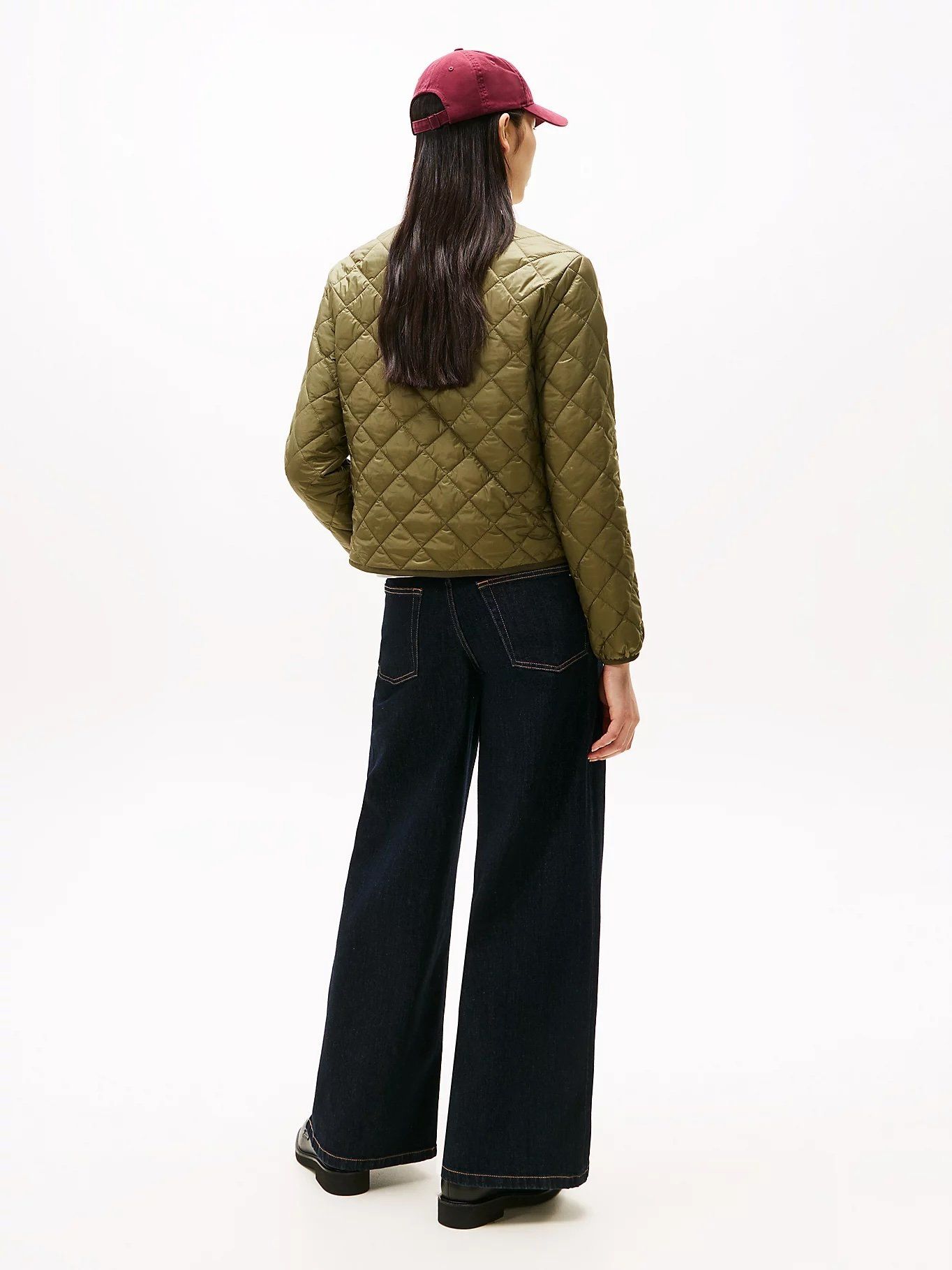 Tommy Hilfiger - Áo khoác tay dài nữ Lightweight Water Repellent Padded Quilted Jacket