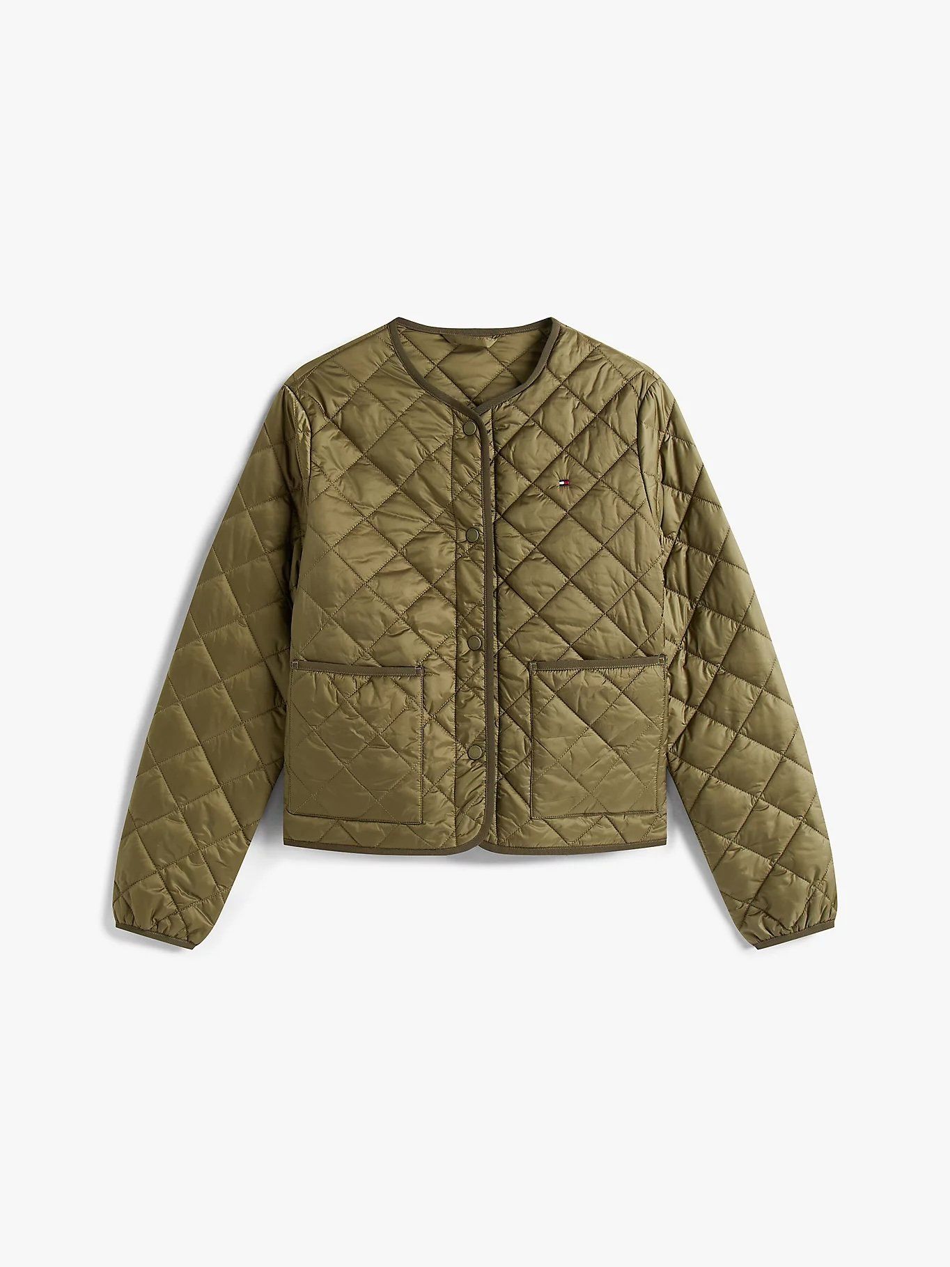 Tommy Hilfiger - Áo khoác tay dài nữ Lightweight Water Repellent Padded Quilted Jacket