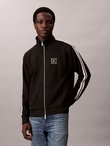 Calvin Klein - Áo khoác dệt kim nam Double Knit Relaxed Track Jacket