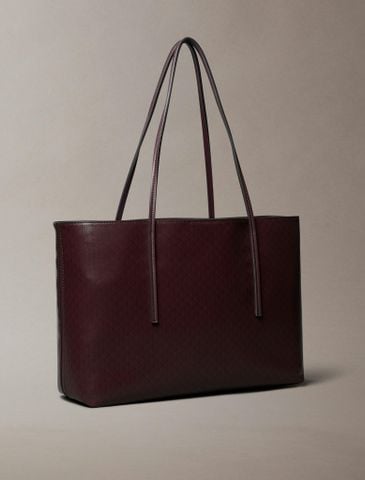 Calvin Klein - Túi xách nữ Allover Monogram Logo Tote Bag with Pouch - 2