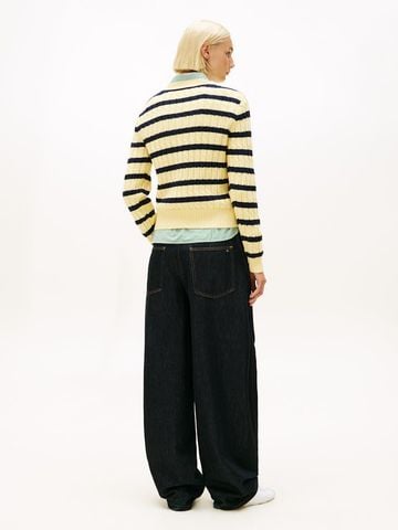 Tommy Hilfiger - Áo len tay dài nữ Cable Knit Crew Neck Jumper - 2